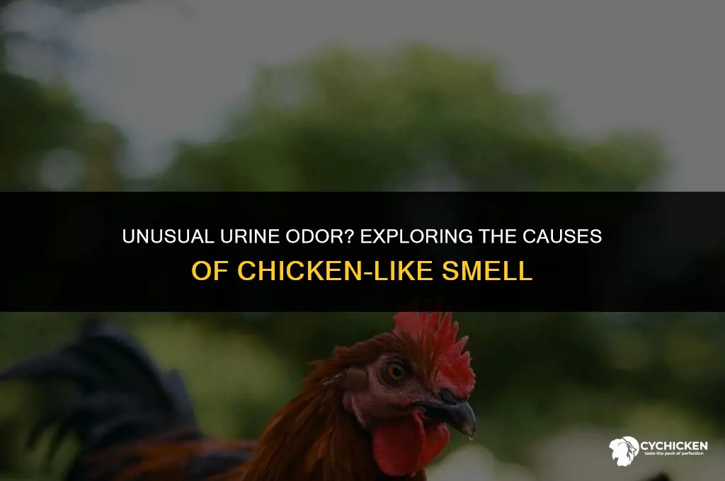 why does my wee smell like chicken