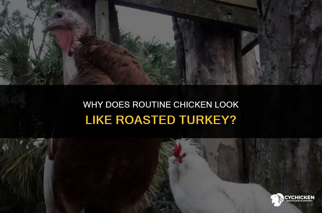 why does routisiry chicken look like roust turkey
