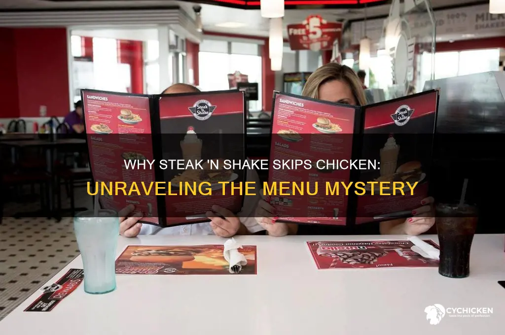 why does steak n shake not have chicken