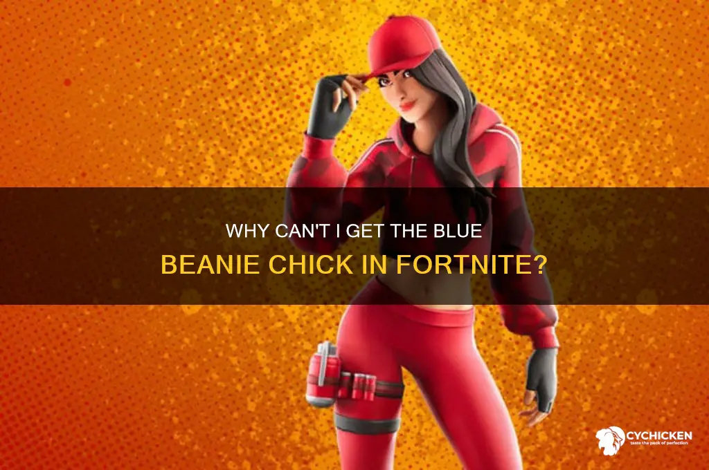 why dont i have blue beanie chick fortnite