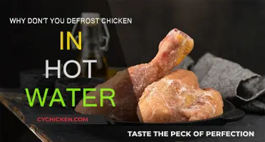 Defrosting Chicken: Hot Water is a Bad Idea