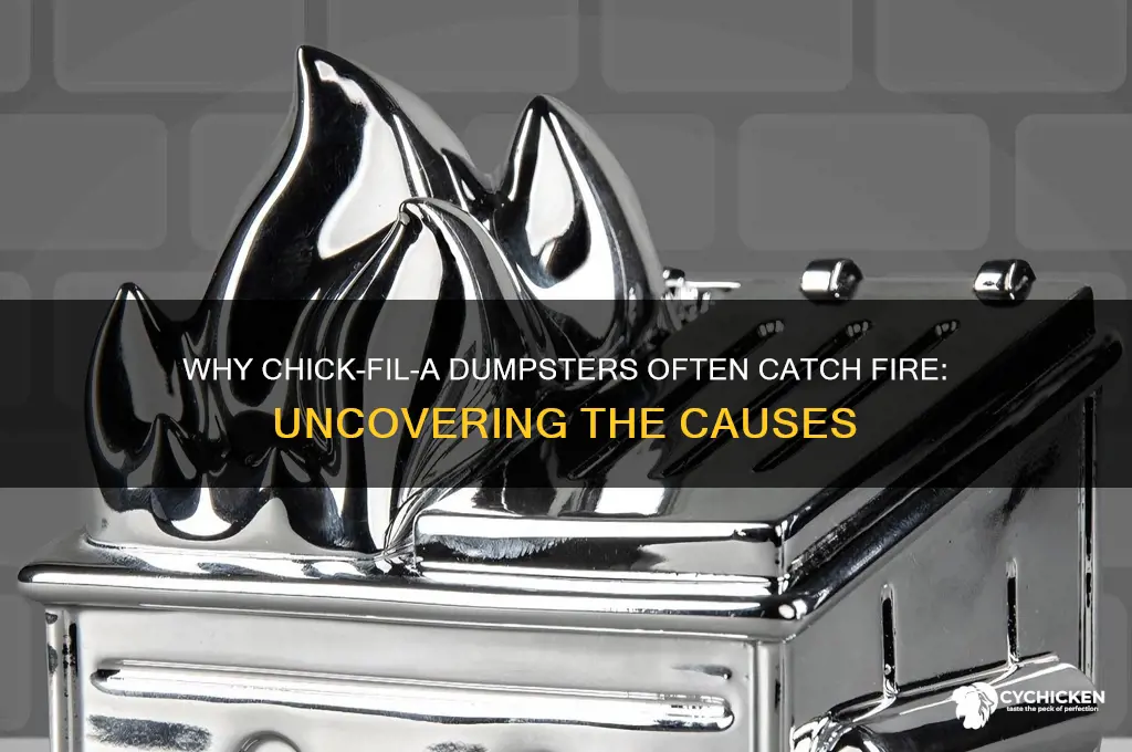 why dose the chick fla dumpster catch fire