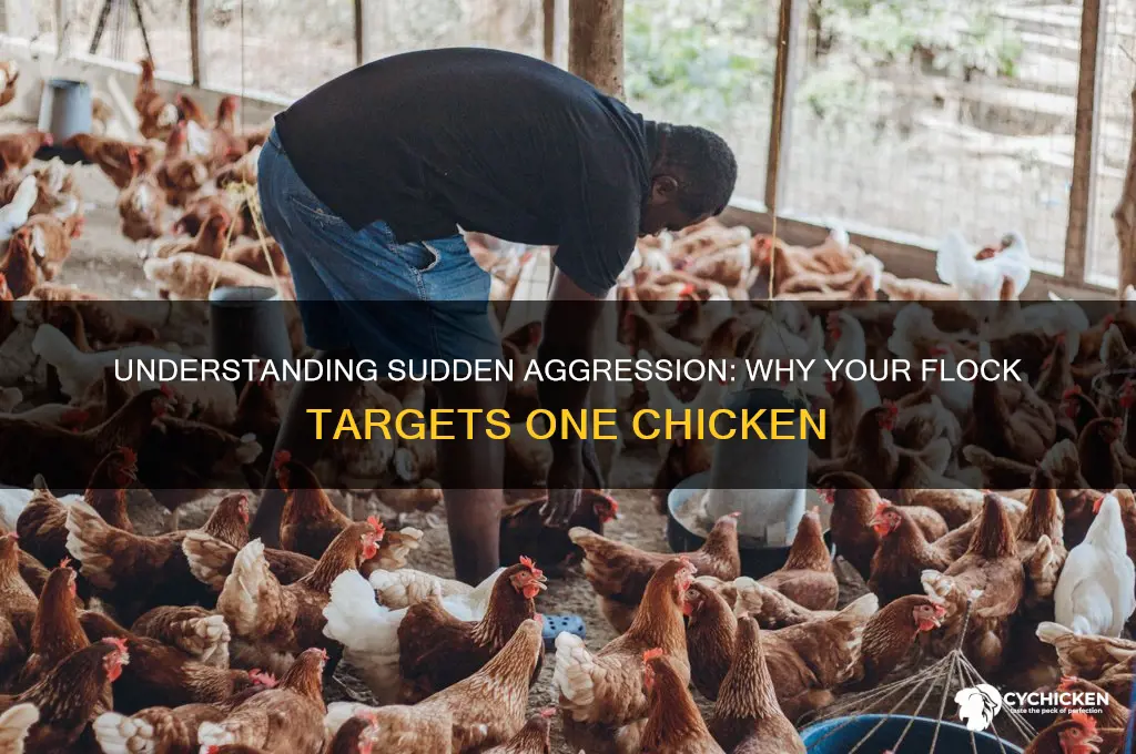 why has my floxk started attacking one chicken
