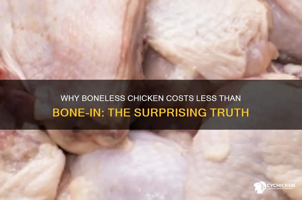 why is boneless chicken cheaper than bone in
