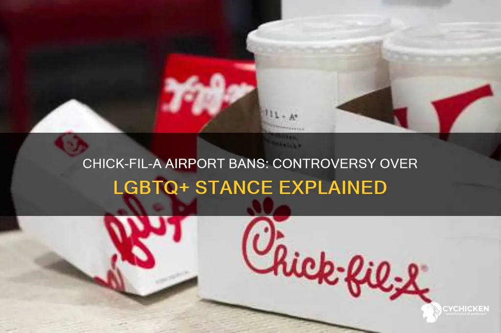 why is chick filet being band from airports