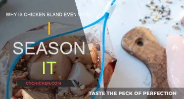 The Mystery of Bland Chicken: Where's the Flavor?