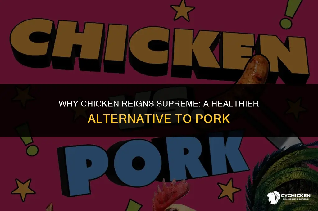 why is chicken healthier than pork