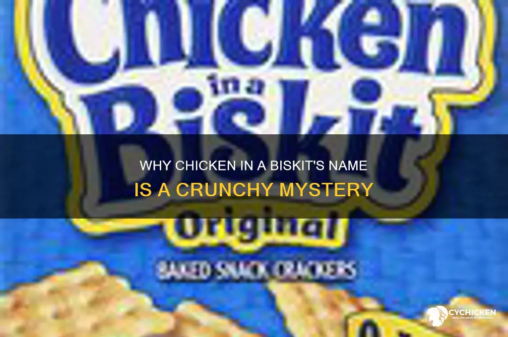 why is chicken in a biskit named that
