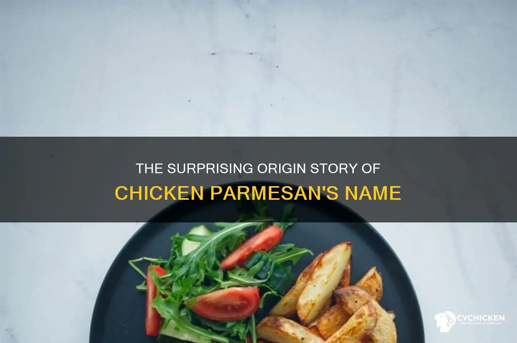 why is chicken parmesan called chicken parmesan
