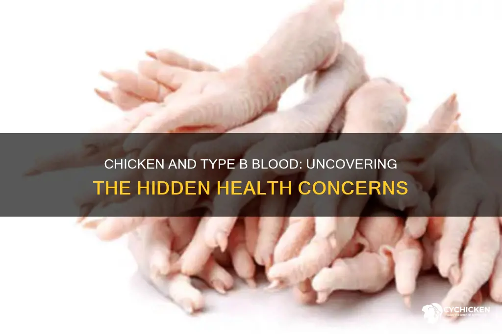 why is chicken problematic for type b blood