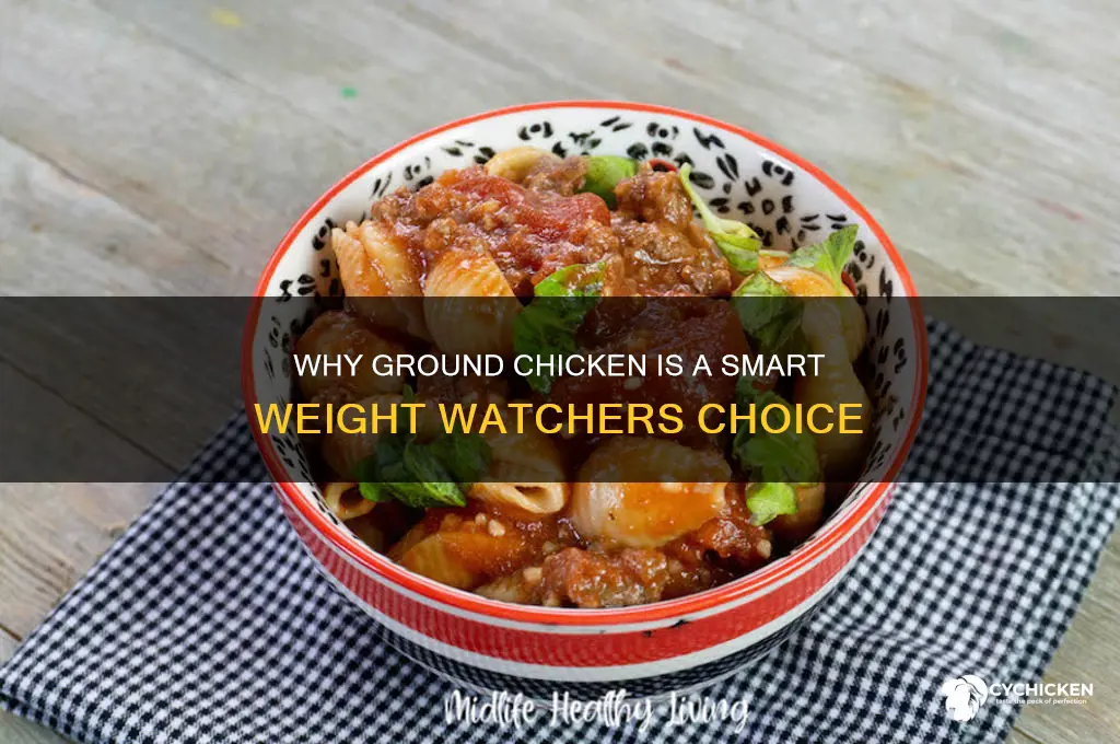 why is ground chicken points on weight watchers