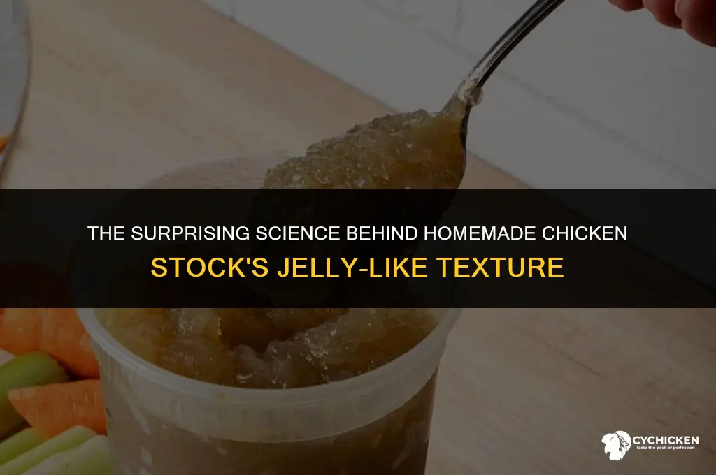 why is homemade chicken stock like jelly