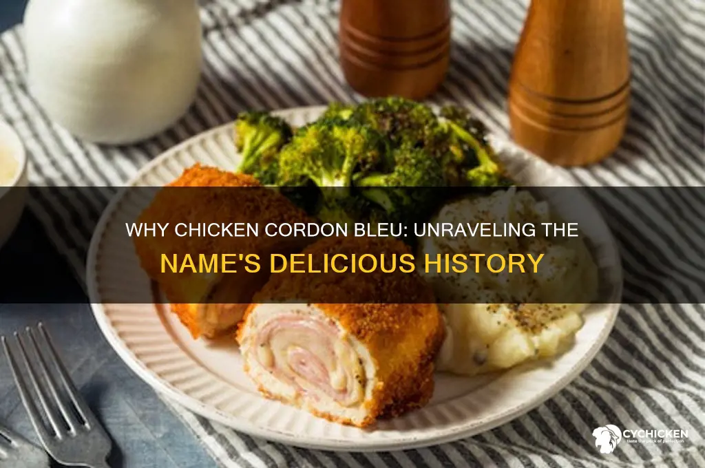 why is it called chicken cordon bleu