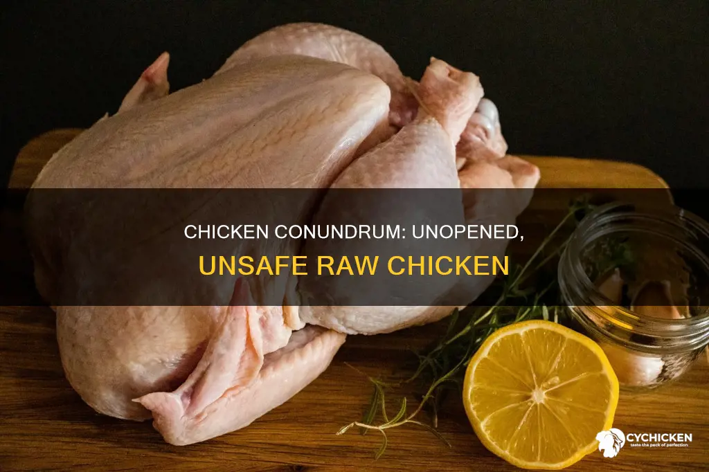 why is it unsafe to leave raw chicken unopened i