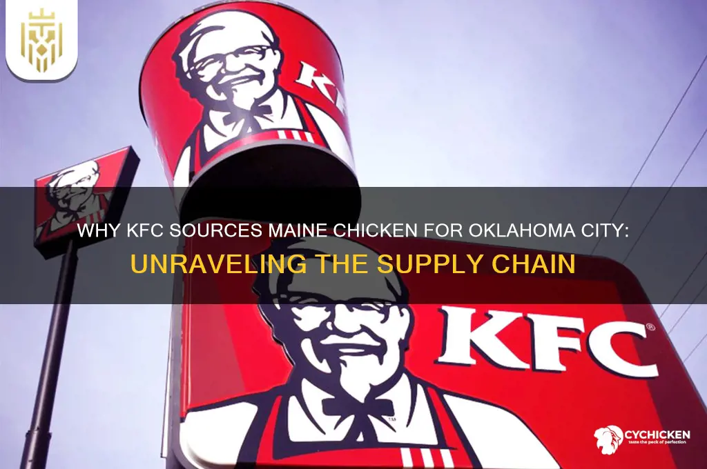 why is kfc buying chicken for oklahoma city from maine