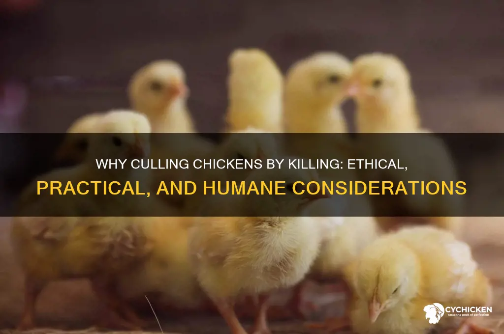 why is killing a chicken to cull it