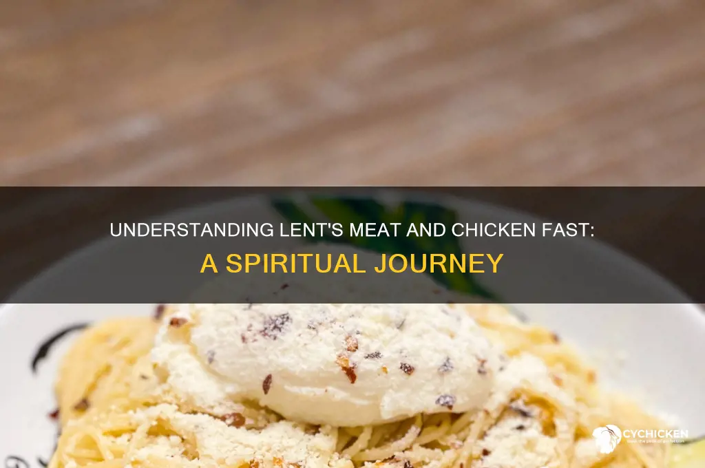 why is meat and chicken forbidden during lent
