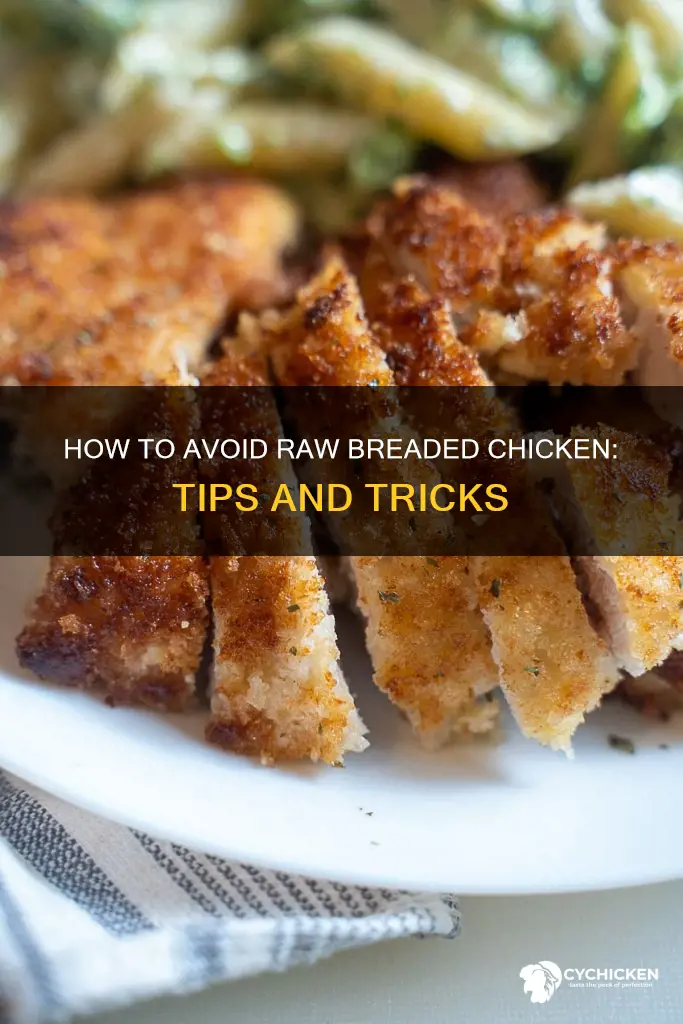 why is my breaded chicken raw on the inside