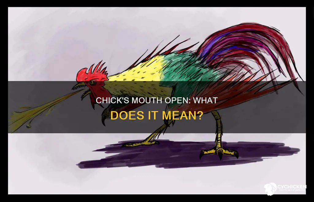 why is my chick breathing with its mouth open