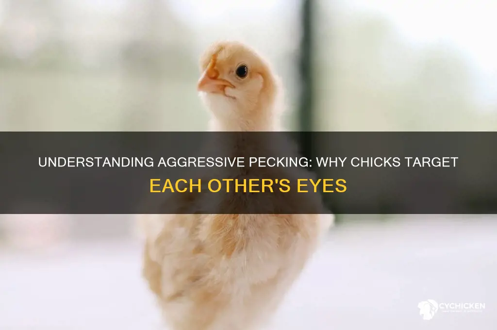 why is my chick pecking other chicks eyes