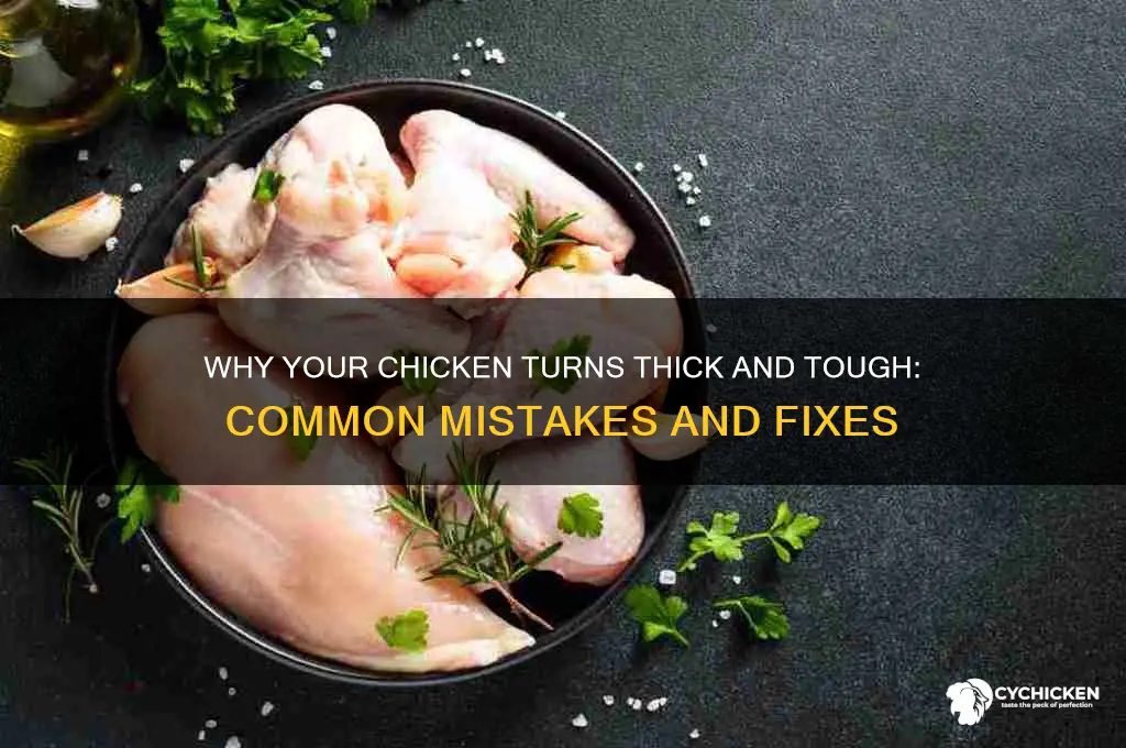 why is my chicken always thick and tough