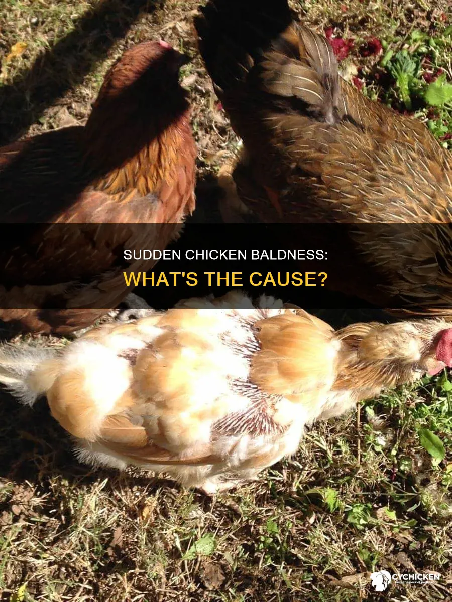 why is my chicken bald all of a sudden