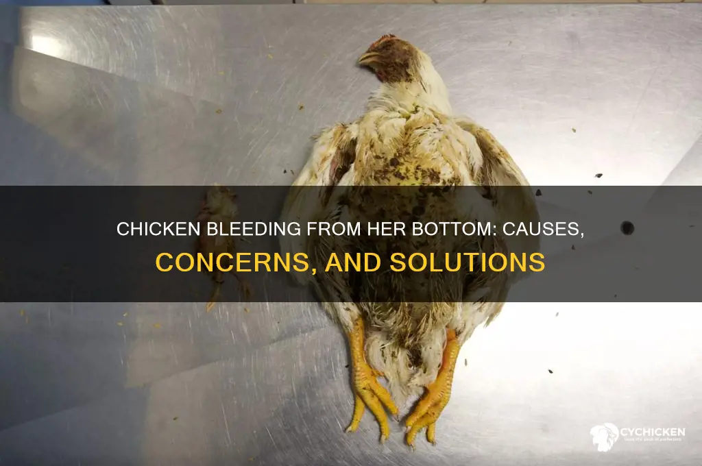 why is my chicken bleeding from her bottom
