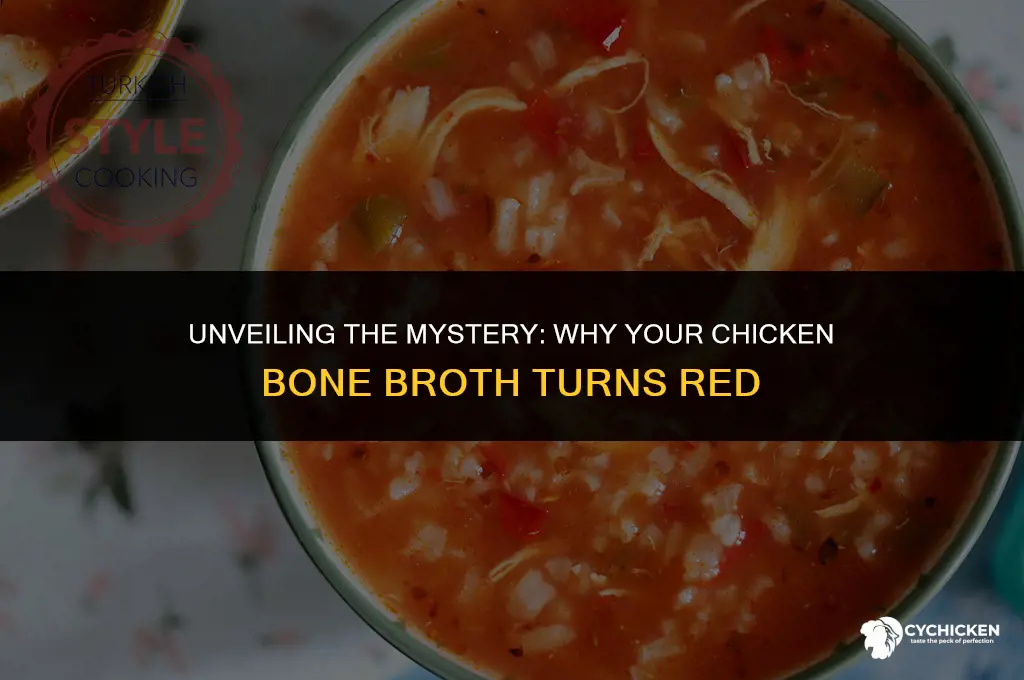 why is my chicken bone broth red