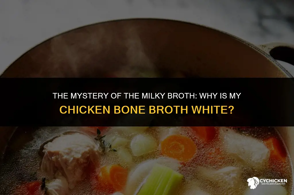 why is my chicken bone broth white
