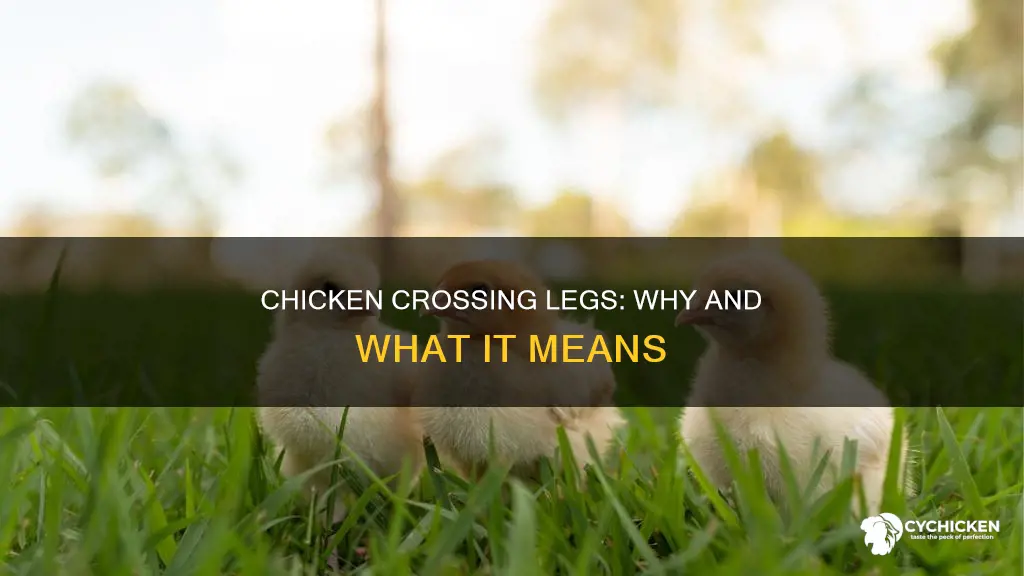 why is my chicken crossing legs when they walk