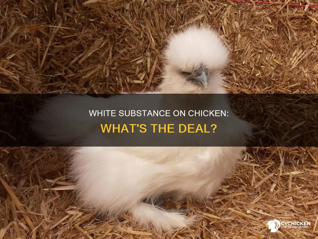 why is my chicken having a white milky susbanste
