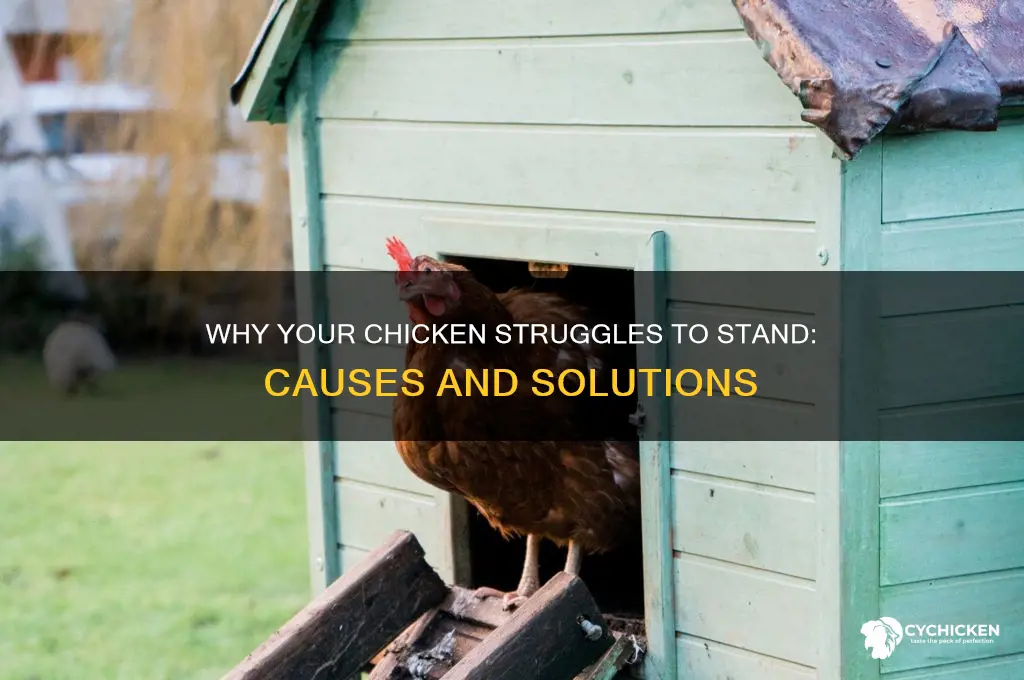 why is my chicken having trouble standing up