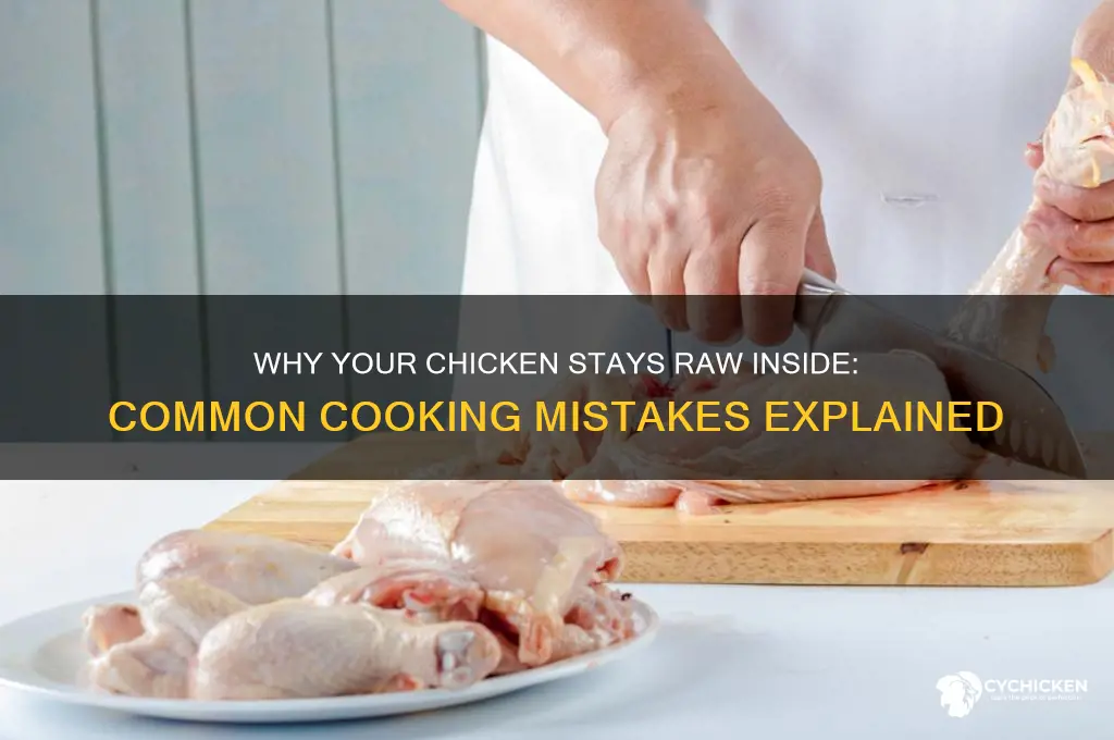 why is my chicken raw in the middle