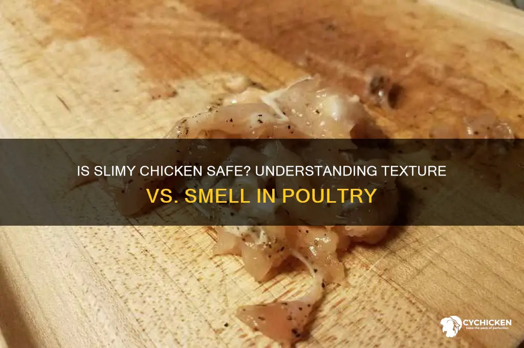 why is my chicken slimy but smells fine