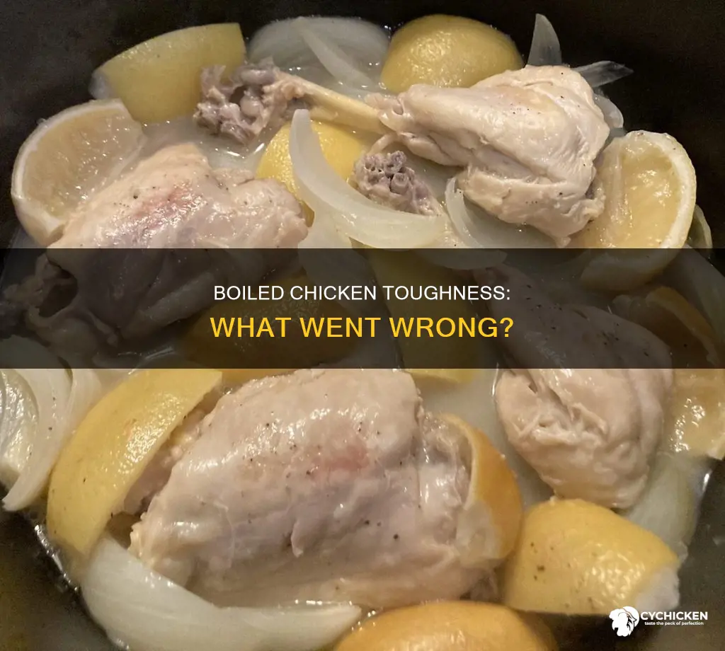 why is my chicken tough when i boil it