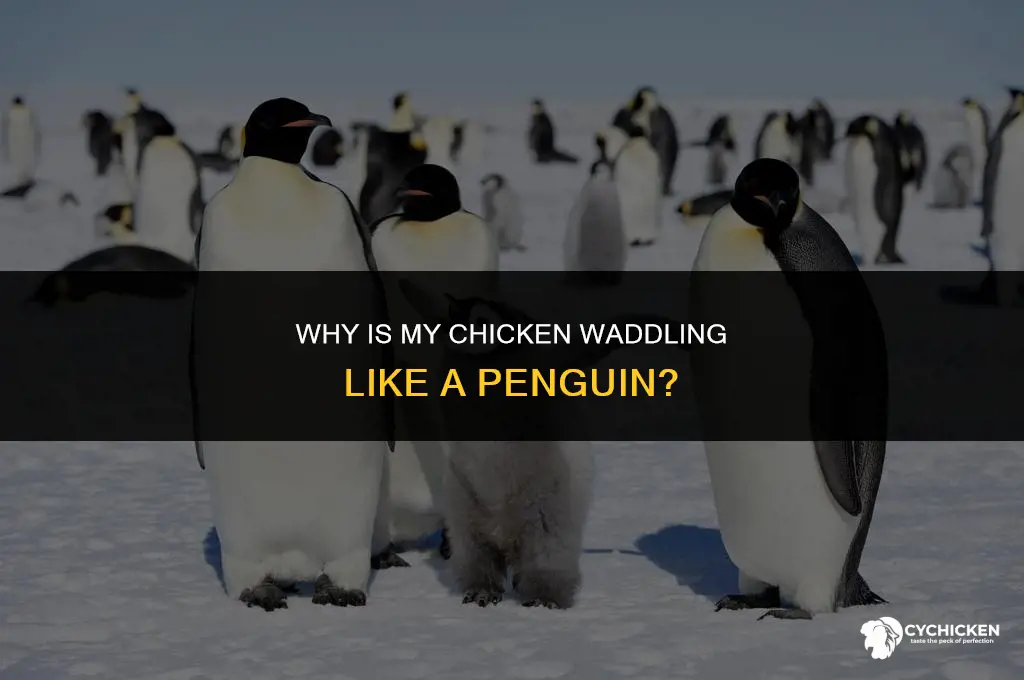 why is my chicken waddling like a penguin