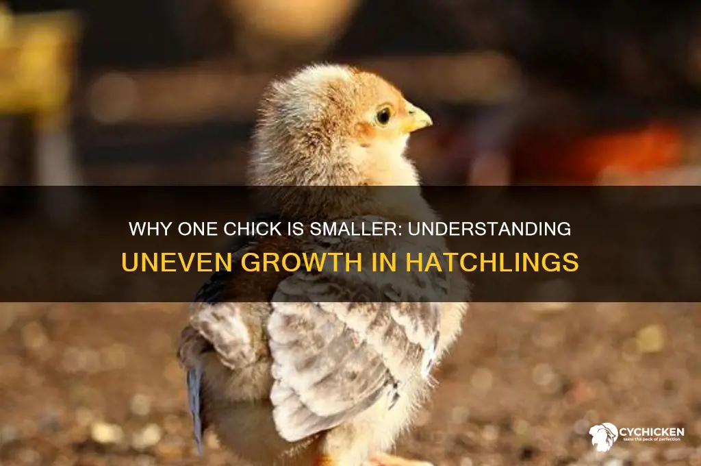 why is one chick smaller than the rest