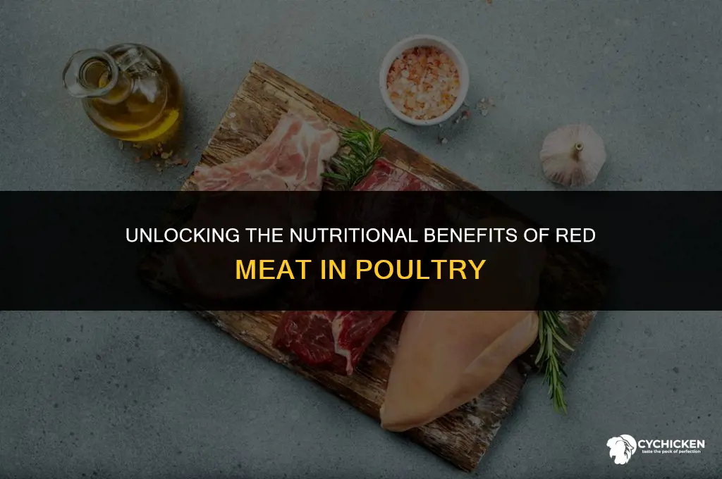 why is red meat in chicken or turkey healthy