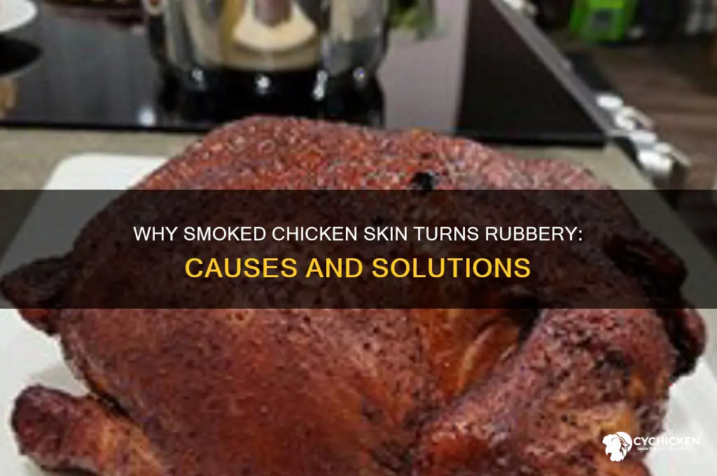 why is skin on a smoked chicken rubbery