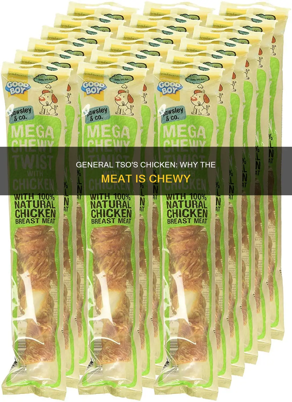 why is some general tso chicken brow chewy n tough
