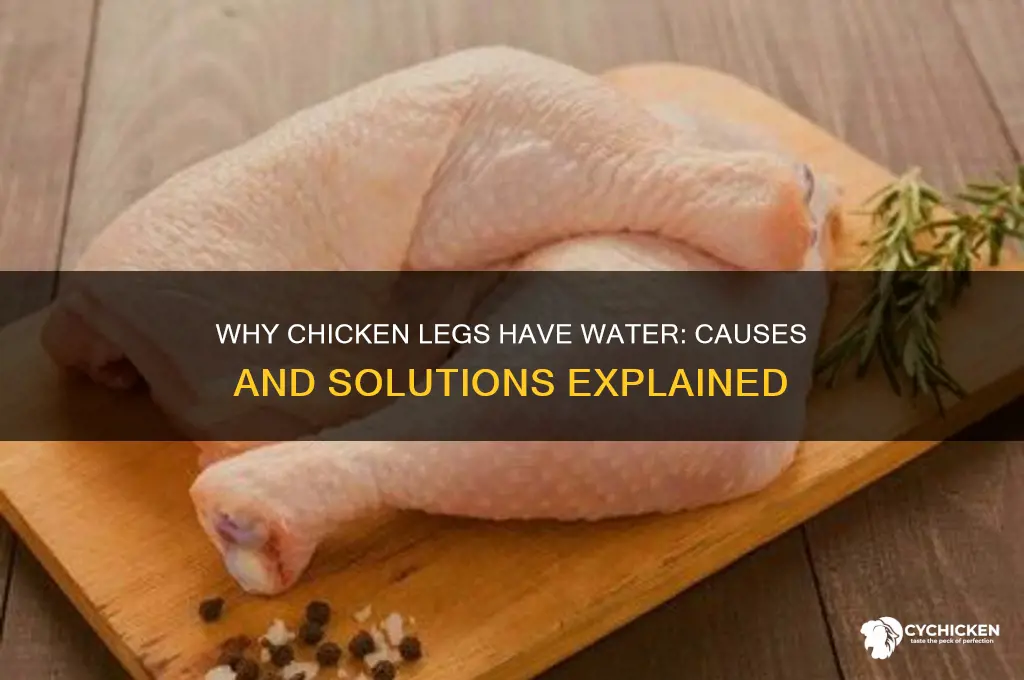 why is there water in my chicken legs