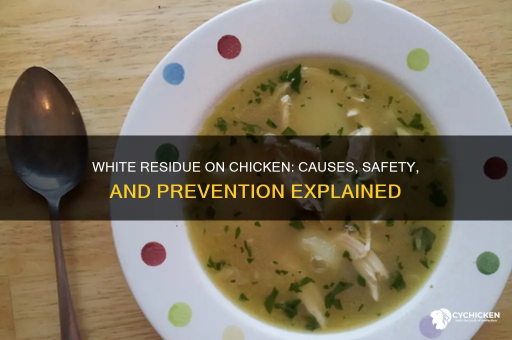 why is there white stuff on my chicken