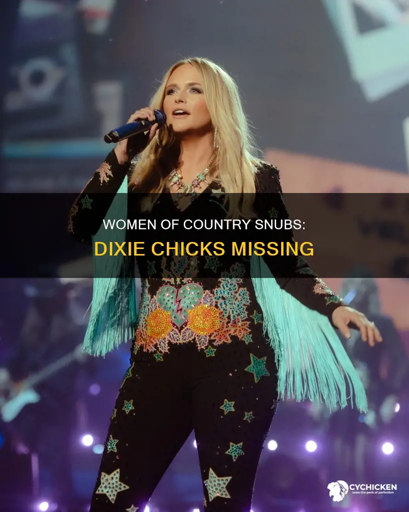 why no dixie chicks at women of country smas