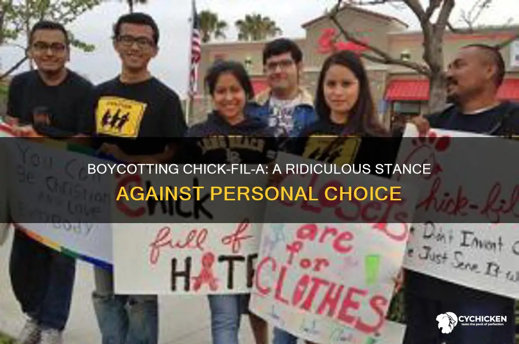 why not buying chick fil a is ridiculous