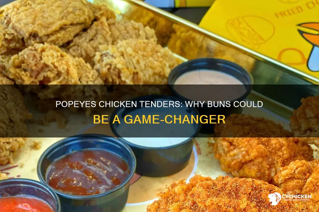 why not put buns on chicken tender popeyes