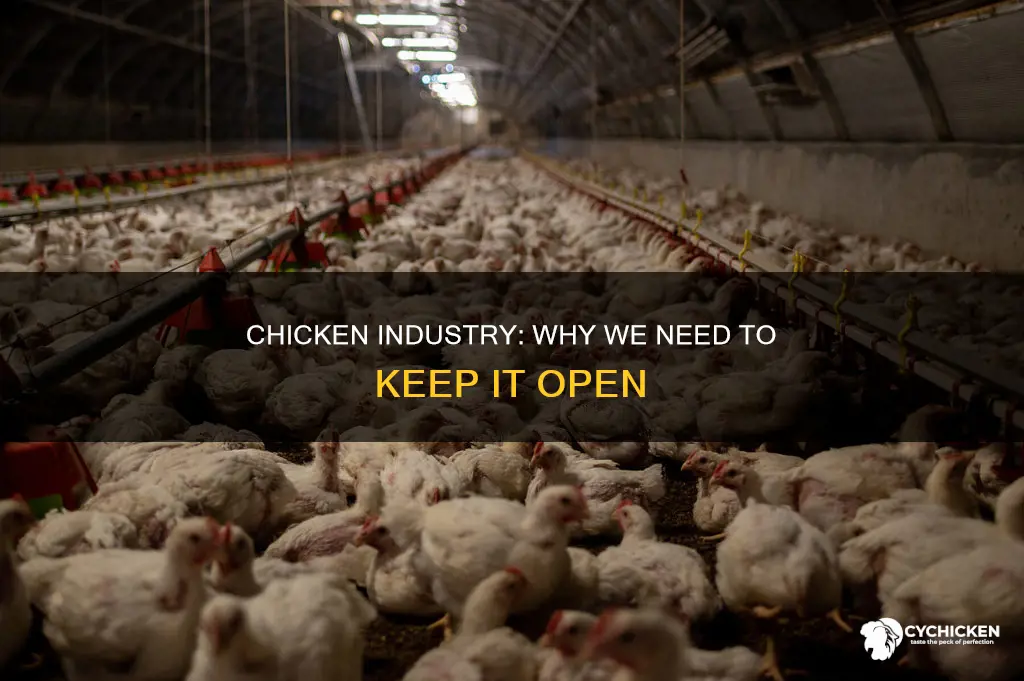 why people want to keep the chicken industry open
