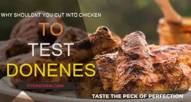 Don't Cut Chicken to Check: It's Unhealthy and Inaccurate