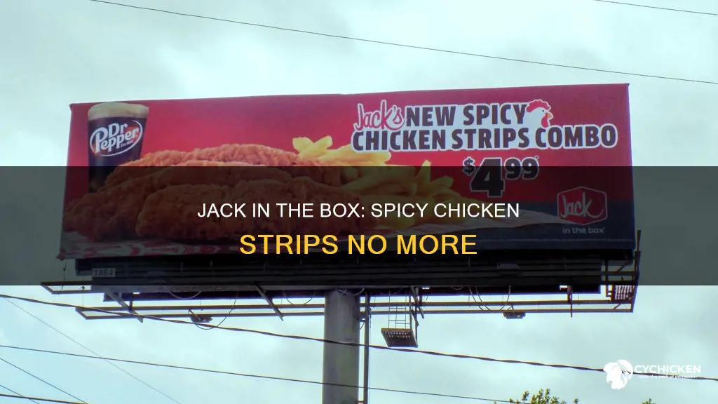 why spicy chicken strips jack in the box discontinued