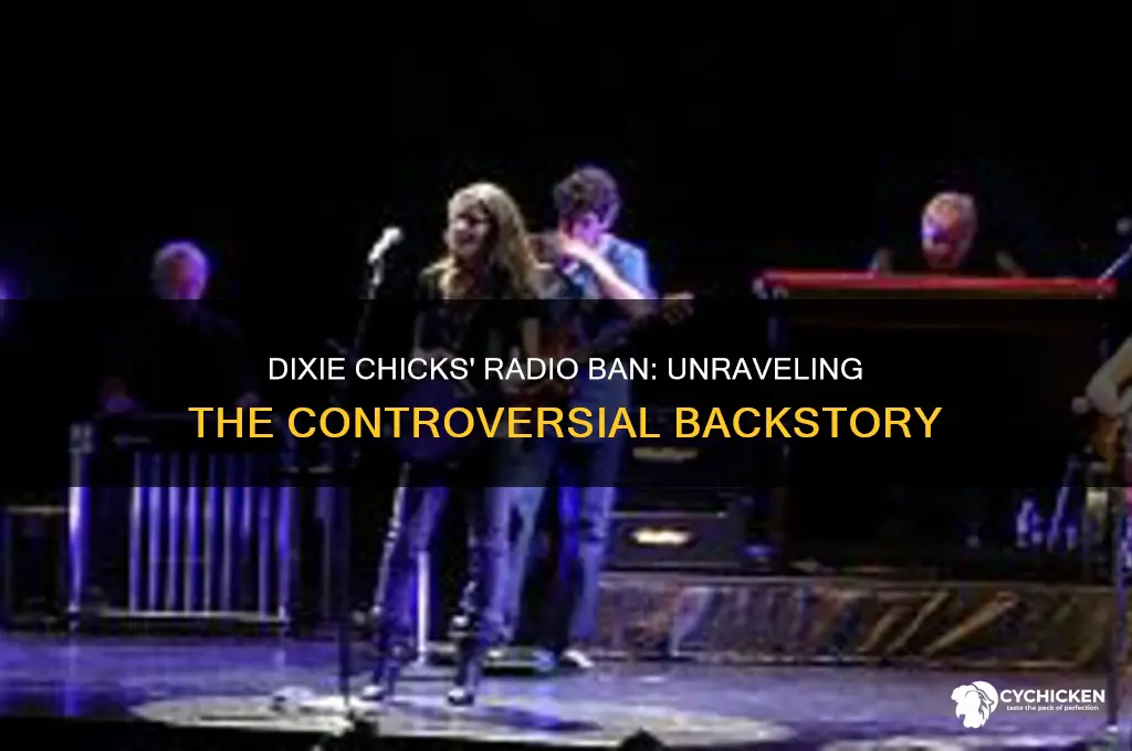 why were dixie chicks banned from country radio