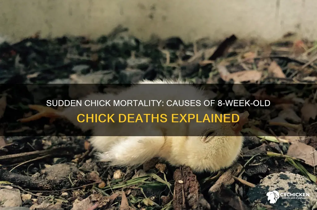 why would 8 week old chicks start dieing